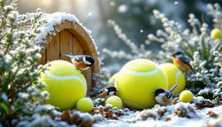 Questo trucco delle palline da tennis protegge uccelli e ricci nel tuo giardino in inverno