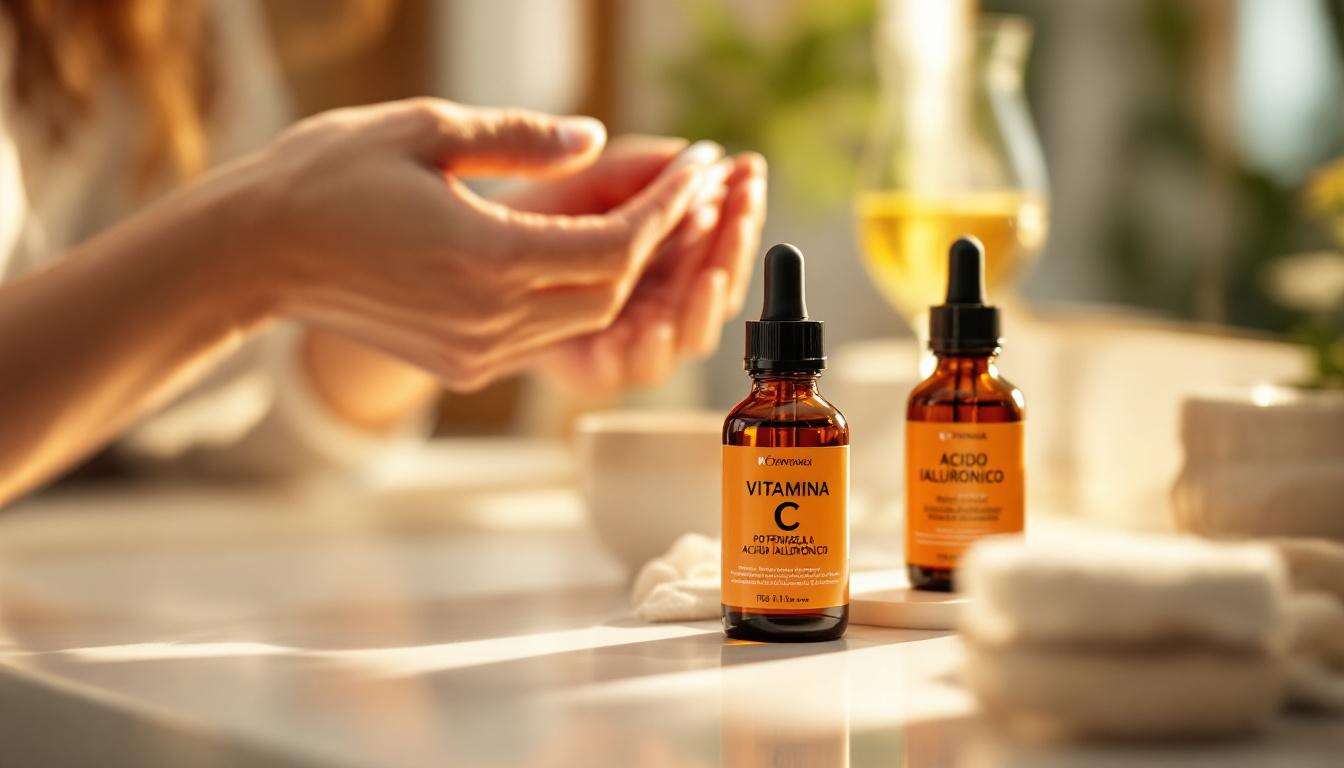 Vitamina C e acido ialuronico: l'ordine esatto per applicarli (e l'errore che ne annulla l'effetto)